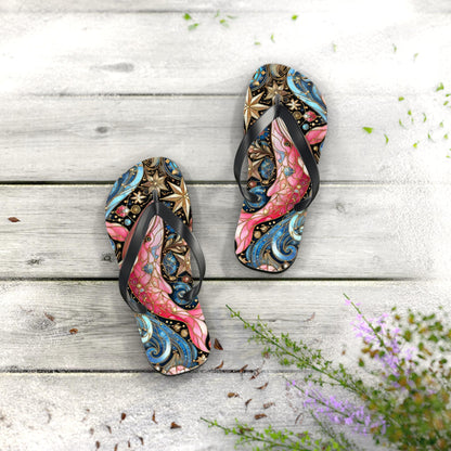 Pink Whale Flip Flops — Ocean Beach Sandals