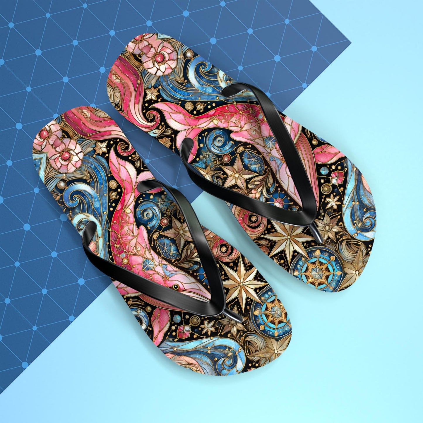 Pink Whale Flip Flops — Ocean Beach Sandals