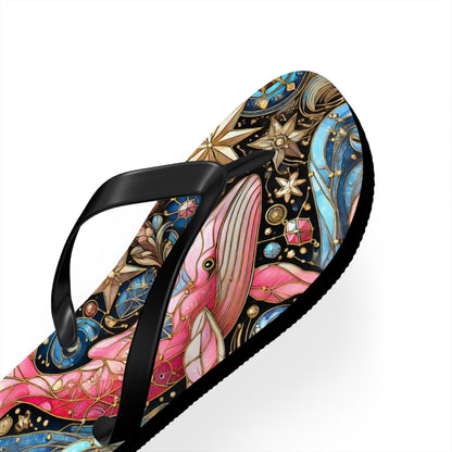 Pink Whale Flip Flops — Ocean Beach Sandals