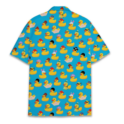 Tropical Rubber Duck Hawaiian Shirt — Unisex Aloha Button-Down