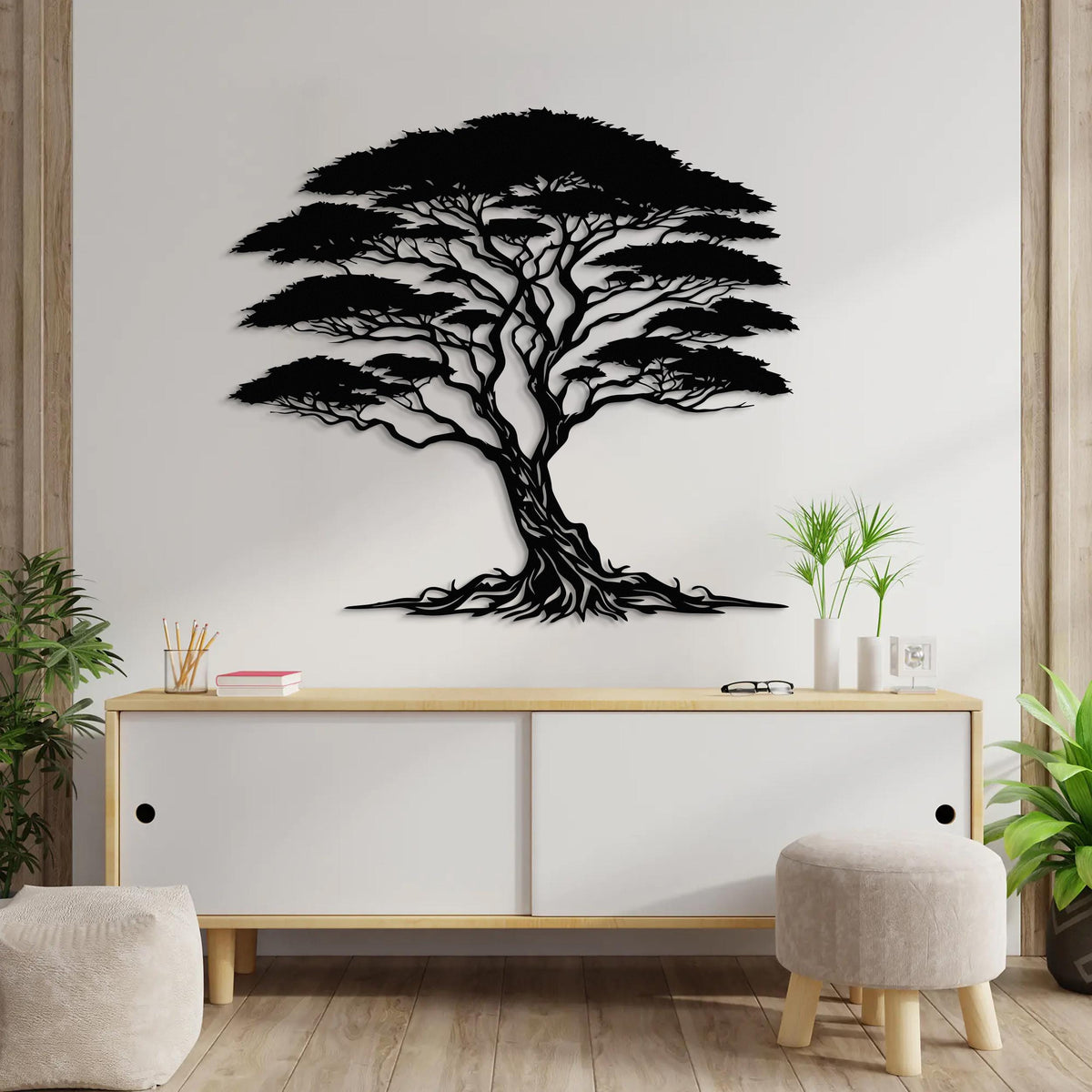 Large Metal Tree Wall Decor, Abstract Nature Wall Hanging, Modern Tree Sculpture, Rustic Farmhouse Decor, Unique Wall Art Gift