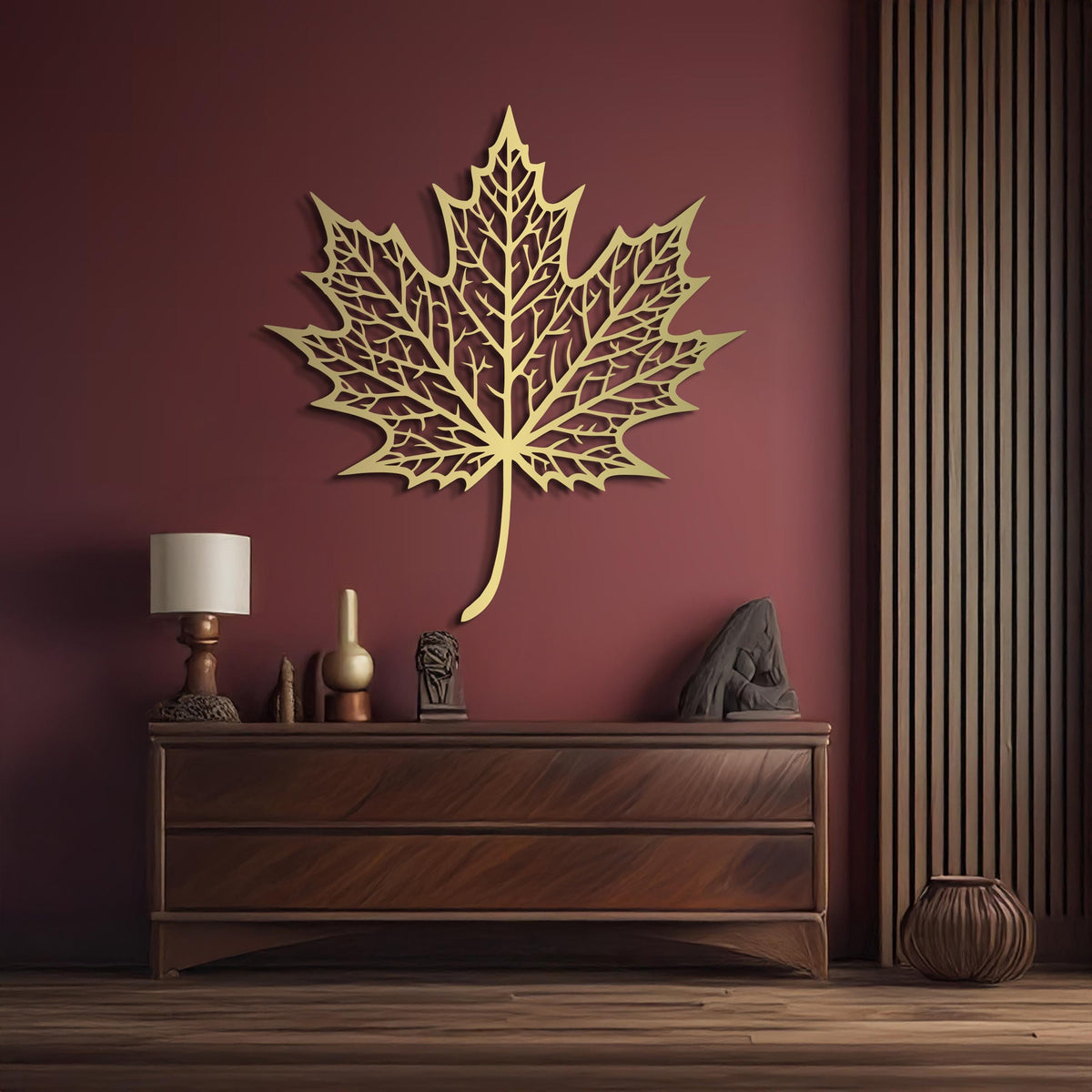 Maple Leaf Metal Wall Art, Large Nature Inspired Metal Decor, Black Steel Wall Sculpture, Modern Living Room & Entryway Wall Art