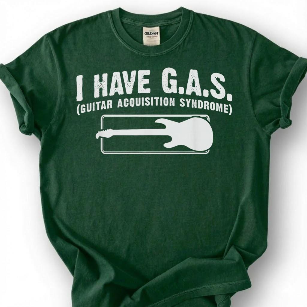 I Have GAS Guitar Acquisition Syndrome Shirt, Funny Guitarist Humor T-Shirt, Sarcastic Bass Player Tee, Musician Collector Gift, Unisex Top