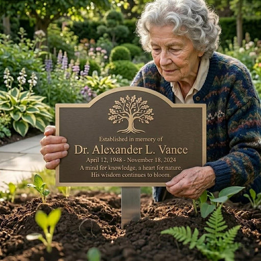 Personalized Tree Of Life Memorial Sign – Custom Name Garden Marker, Gift For Loss Of Loved One