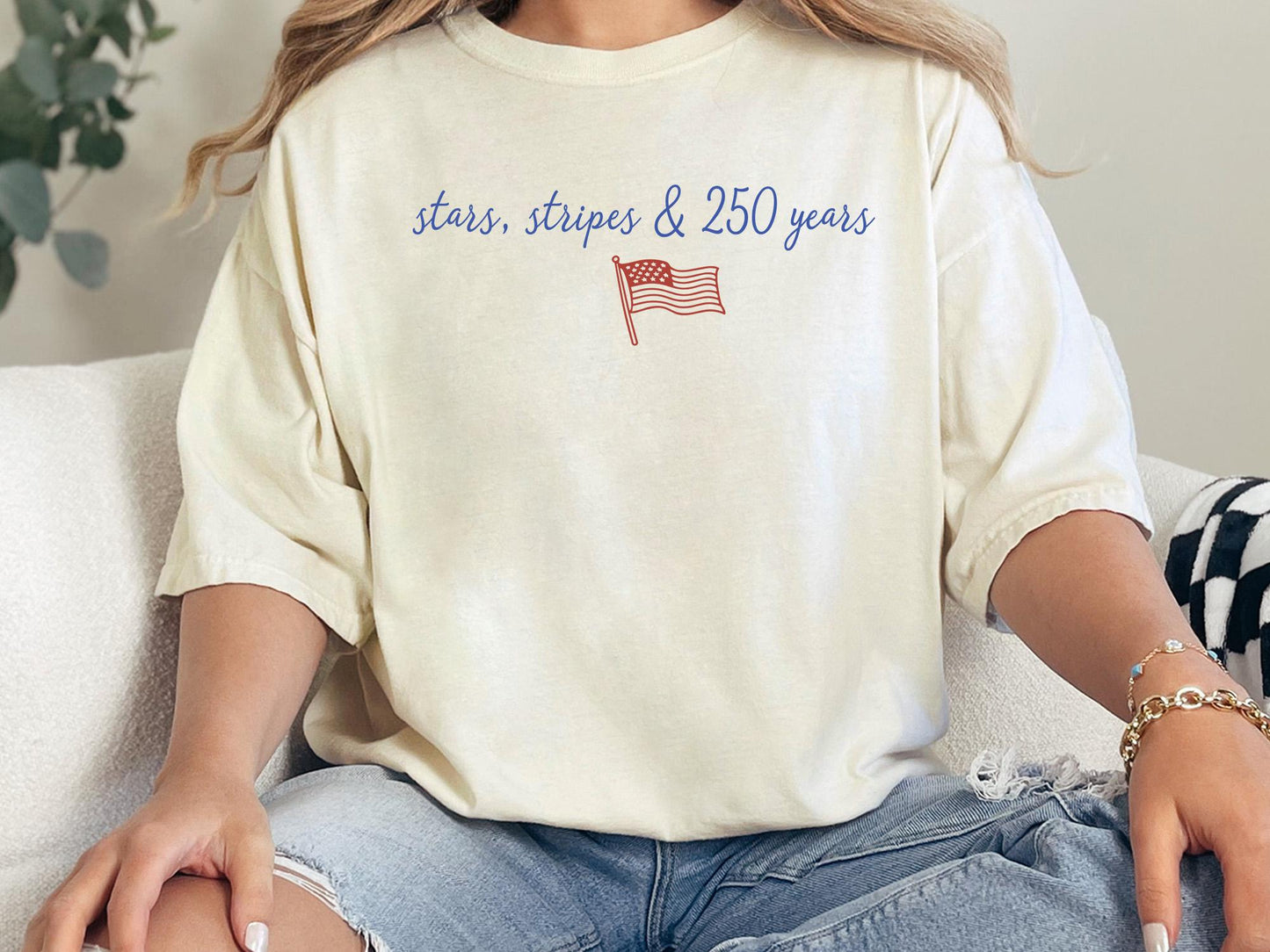Comfort Colors 250 Years US Anniversary Shirt Minimalist Fourth July Gift