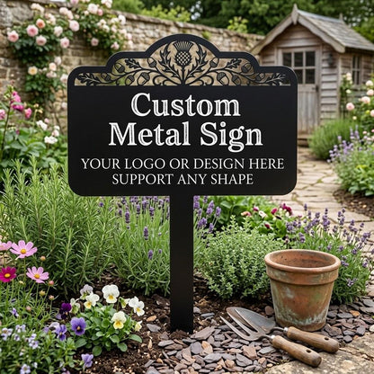 Custom Metal Garden Stake – Personalized Logo Or Design Yard Sign, Gift For Gardener
