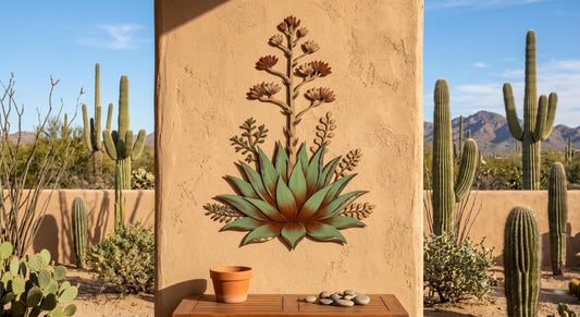 Agave Metal Wall Art, Desert Succulent Decor – Southwestern Patio Sign, Gift For Cactus Lover