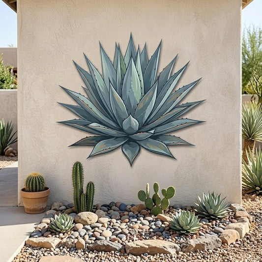 Agave Metal Wall Art – Desert Succulent Southwest Decor, Gift For Plant Lover