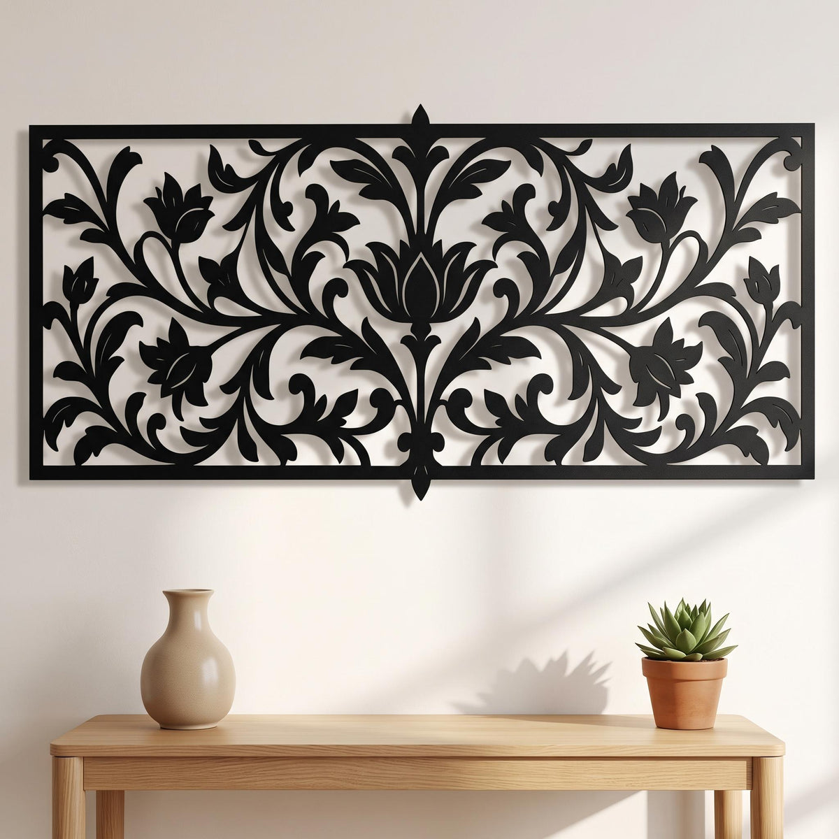 Floral Metal Wall Art, French Country Home Accent, Farmhouse Wall Decor, Outdoor Wall Decor, Above Bed Wall Accent, Livingroom Metal Art