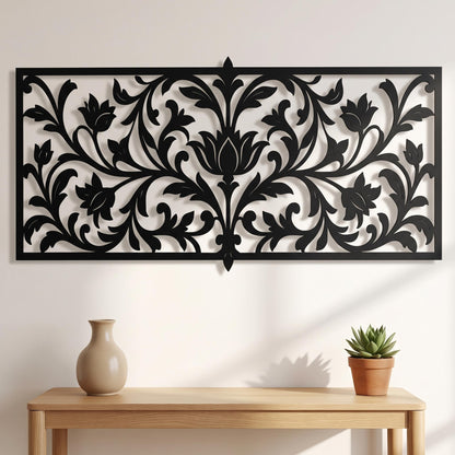 Floral Metal Wall Art, French Country Home Accent, Farmhouse Wall Decor, Outdoor Wall Decor, Above Bed Wall Accent, Livingroom Metal Art